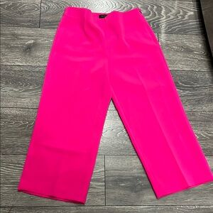 Ann Taylor Bright Pink Wide Leg Pants